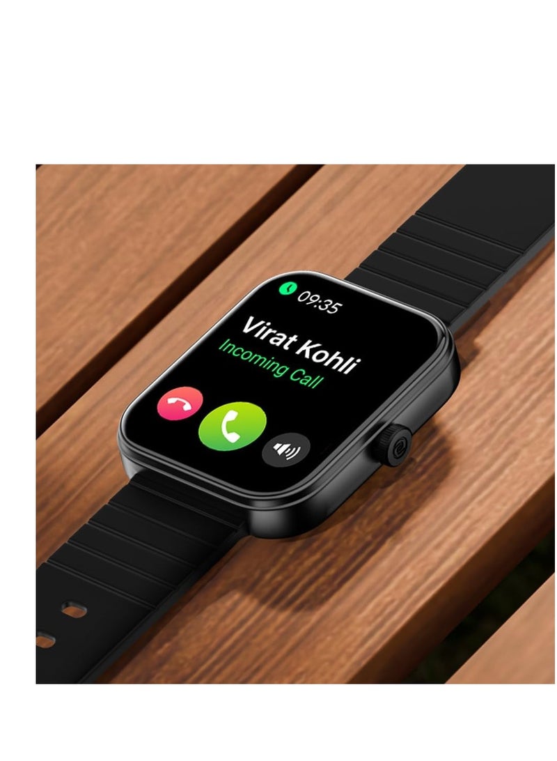 Noise ColorFit Pulse 3 Smartwatch, 1.96" Big Display, Bluetooth Calling, 100+ Sports Modes, SpO₂, Heart Rate, Sleep Tracker, IP68 Water Resistant. Midnight Black - Image 5