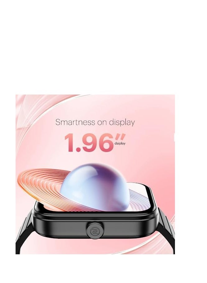 Noise ColorFit Pulse 3 Smartwatch, 1.96" Big Display, Bluetooth Calling, 100+ Sports Modes, SpO₂, Heart Rate, Sleep Tracker, IP68 Water Resistant. Midnight Black - Image 4