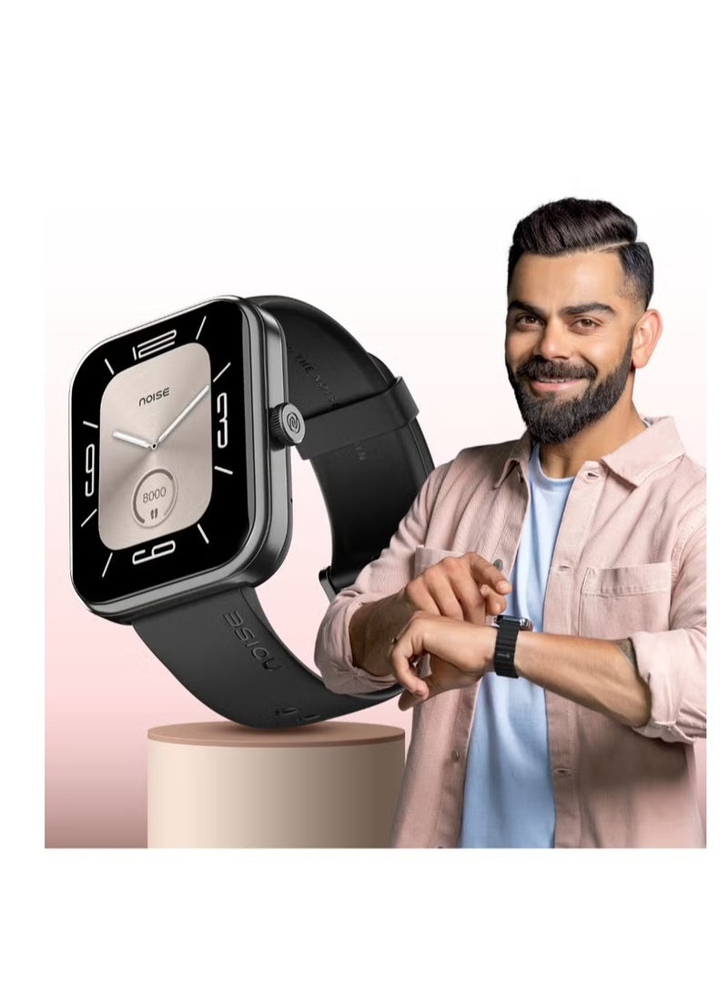 Noise ColorFit Pulse 3 Smartwatch, 1.96" Big Display, Bluetooth Calling, 100+ Sports Modes, SpO₂, Heart Rate, Sleep Tracker, IP68 Water Resistant. Midnight Black - Image 2