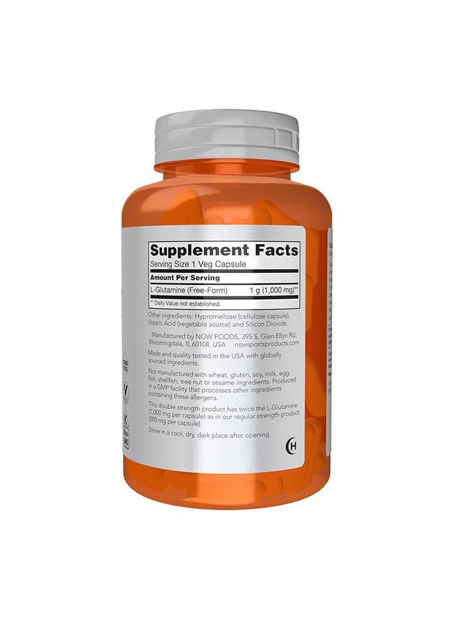 ناو فودز L-جلوتامين 120 كبسولة نباتية - Image 2