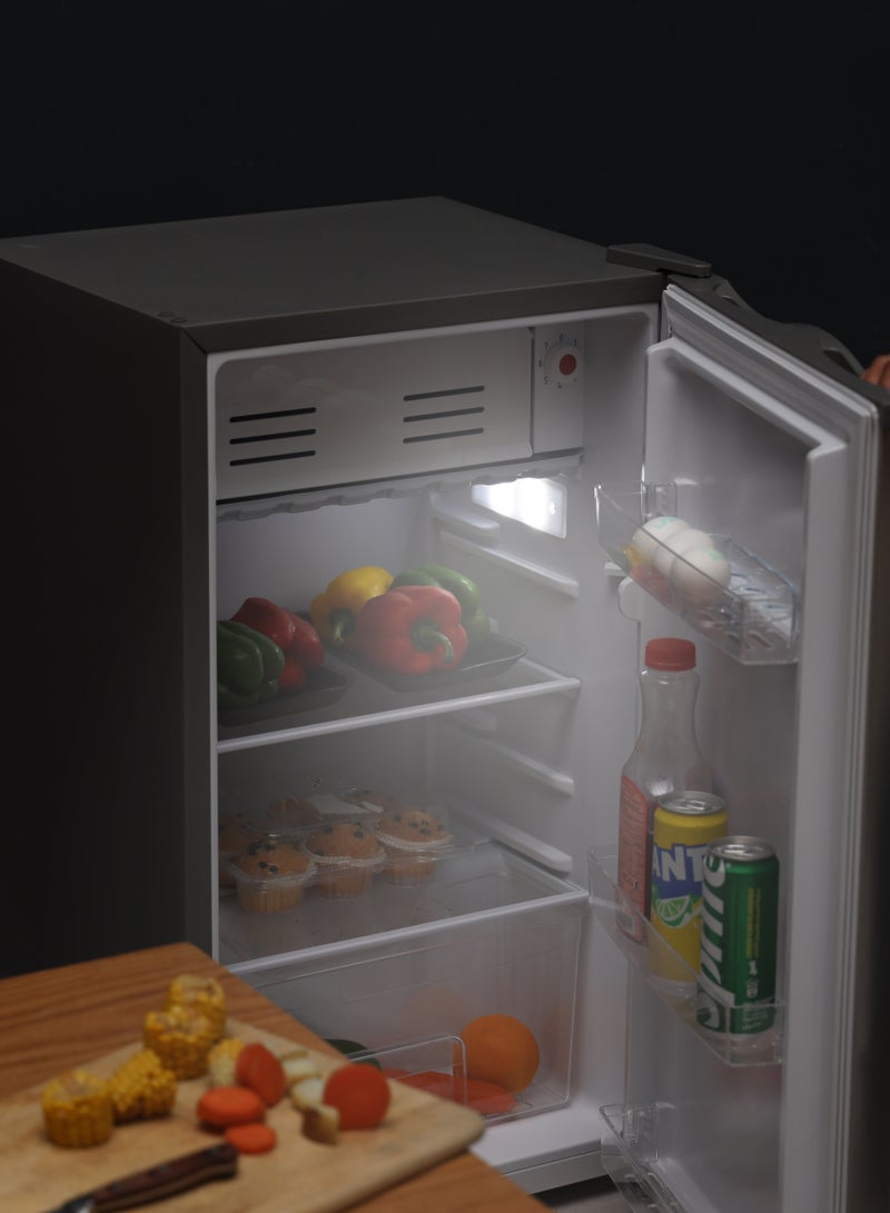 Krypton110L Single Door Refrigerator - Free Standing Durable Double Door Refrigerator, Quick Cooling & Long-lasting Freshness, Low Noise, Defrost Refrigerator,1 Year Warranty-KNRF110 Silver KNRF110 Silver - Image 3