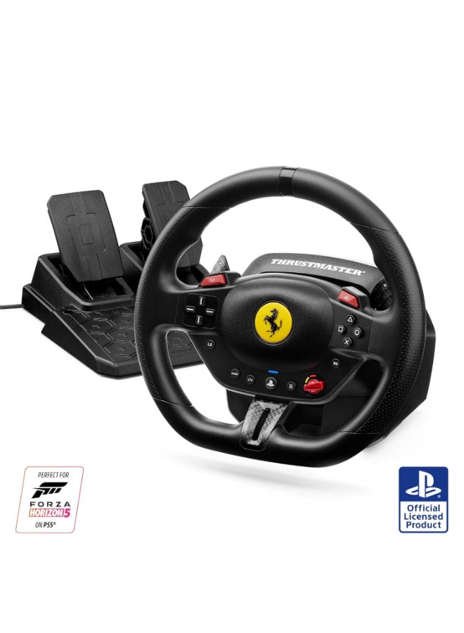 THRUSTMASTER T98 Ferrari 296 GTB Racing Wheel & Pedal Set – 25.4 cm Wheel Rim Compatible with PC, PS4 & PS5 - Image 1