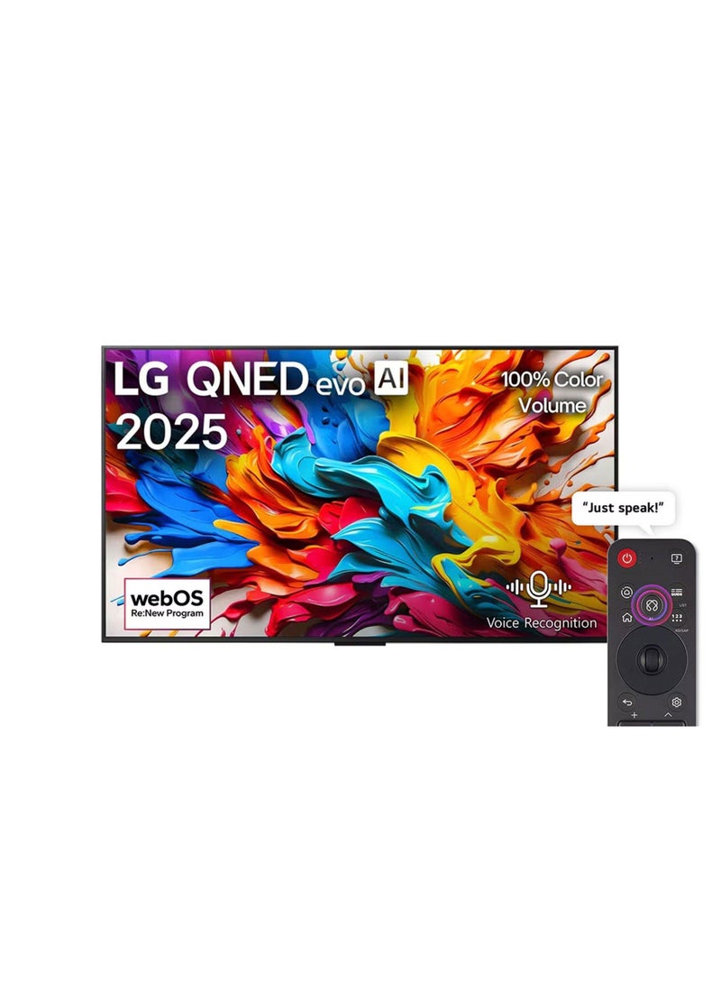 LG 65 inch  QNED evo 4K Smart TV AI 144 Hz VRR 65QNED9MA6A black - Image 1