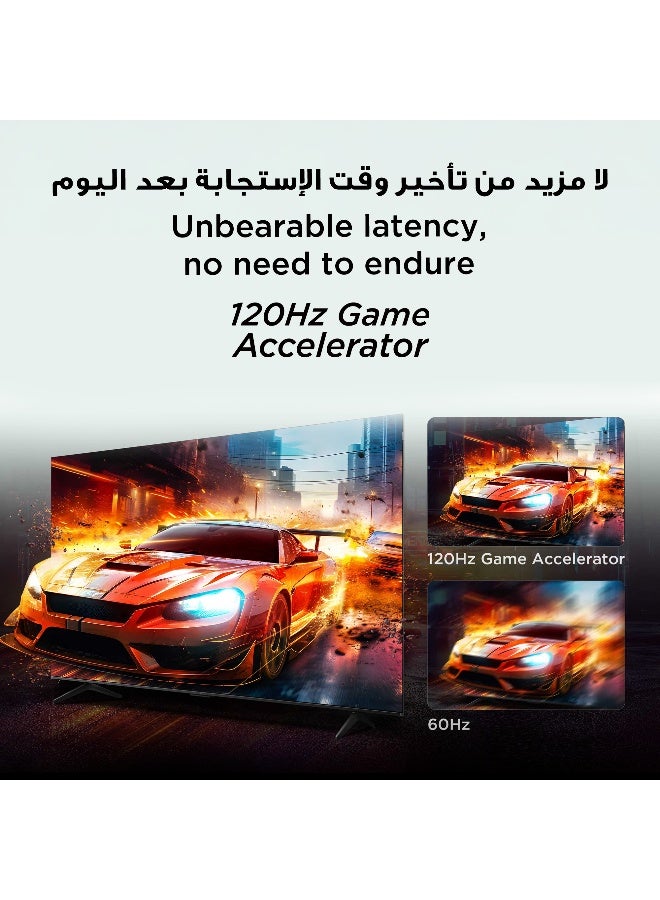 تي سي إل تلفزيون 85 بوصة سمارت 4K QLED ملون كريستال كوانتم HDR 10+ للألعاب جوجل TV، ONKYO 2.1 هاي فاي، دولبي أتموس، DTS فيرتشوال X، تحكم صوتي، ماستر الألعاب، (طراز 2025) - Image 4