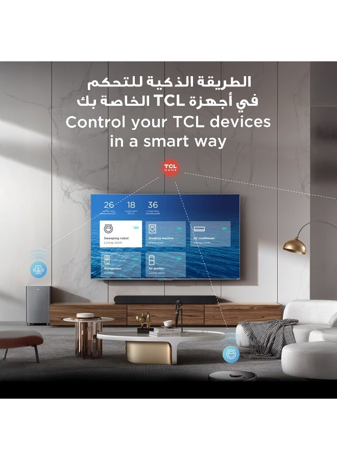 Television 85 Inch Smart TV 4K QLED Colorful Quantum Crystal HDR 10+ Gaming Google TV, ONKYO 2.1 Hi-Fi, Dolby Atmos, DTS Virtual X, Voice Control, Game Master, (2025 Model) 85P7K Black image 7