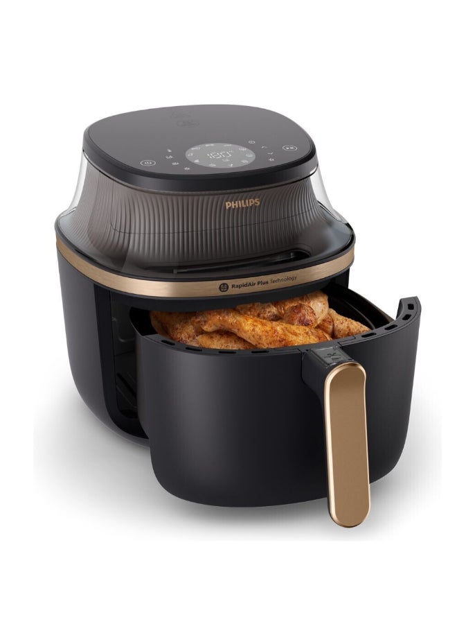 Philips 3000 Series Airfryer 7.2L,16 Cooking Functions, Cooking Window,Touchscreen,Homeid App,Fast, Even Cooking With Rapidair Plus Technology,Fat Extraction Basket 7.2 L 2000 W NA342/09 Black - Image 2