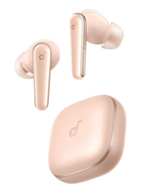 Liberty 5 by Anker, Noise-Cancelling Wireless Earbuds, 2x Stronger Voice Reduction, Real-Time Adaptive Noise Cancellation, Fast Charging, Dolby Audio, 6-Mic AI Clear Calls, Long Battery Life pink