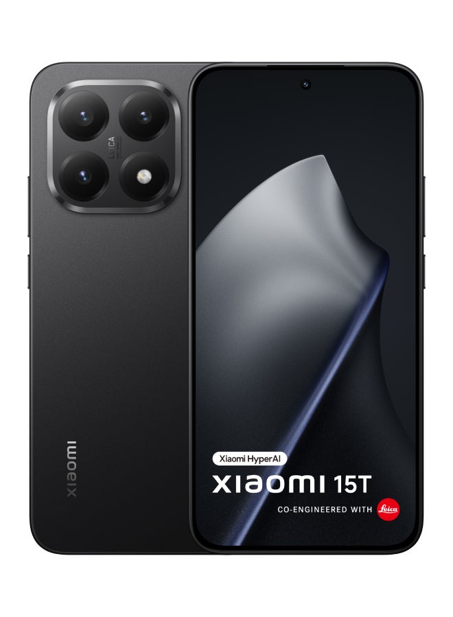 Xiaomi 15T Dual SIM+eSIM Black 12GB RAM 256GB 5G - Global Version with FREE Gifts (Redmi Buds 5 + Virtual VIP Service Card) - Image 2