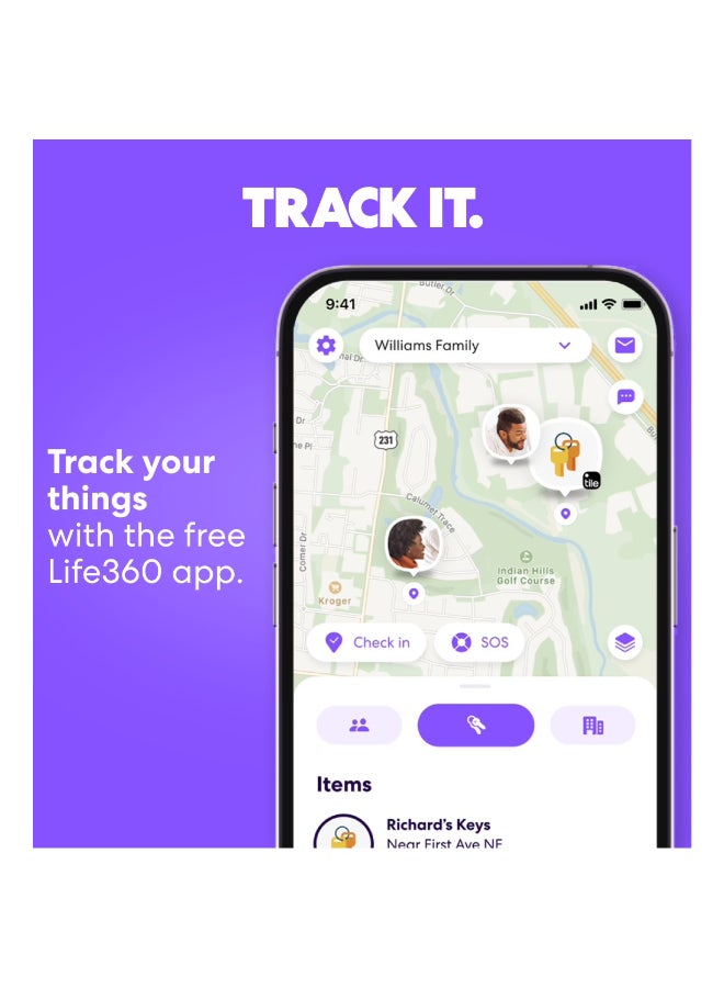 تايل متعقب بلوتوث ميت، باحث عن المفاتيح ومحدد العناصر للمفاتيح، الحقائب والمزيد. باحث عن الهاتف. متوافق مع كل من iOS و Android. عبوة 4، متعددة الألوان. - Image 5