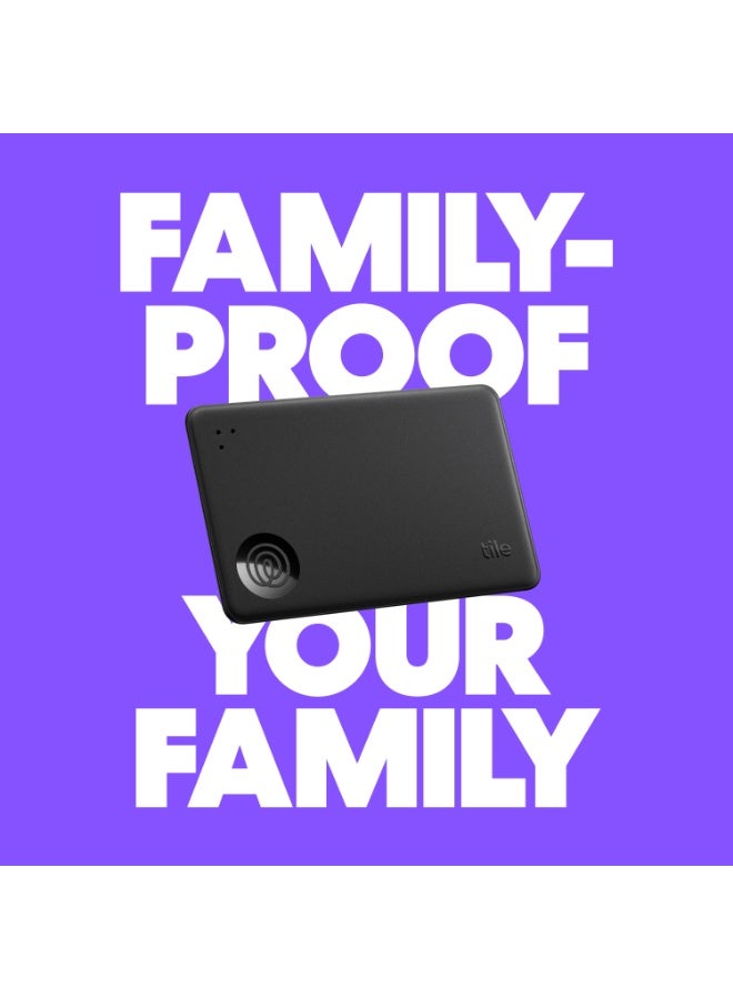 تايل سليم - جهاز تتبع المحفظة، جهاز تتبع بلوتوث ومحدد العناصر لبطاقات الأمتعة، جوازات السفر والمزيد. متوافق مع كل من iOS و Android. محدد الهاتف. عبوة من 2. - Image 1