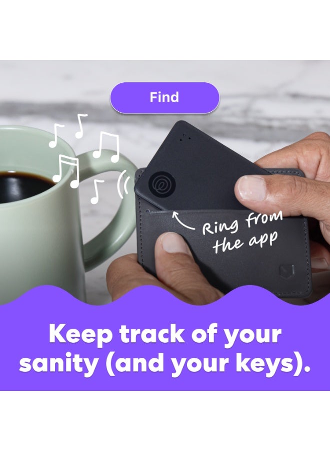 تايل سليم - جهاز تتبع المحفظة، جهاز تتبع بلوتوث ومحدد العناصر لبطاقات الأمتعة، جوازات السفر والمزيد. متوافق مع كل من iOS و Android. محدد الهاتف. عبوة من 2. - Image 5