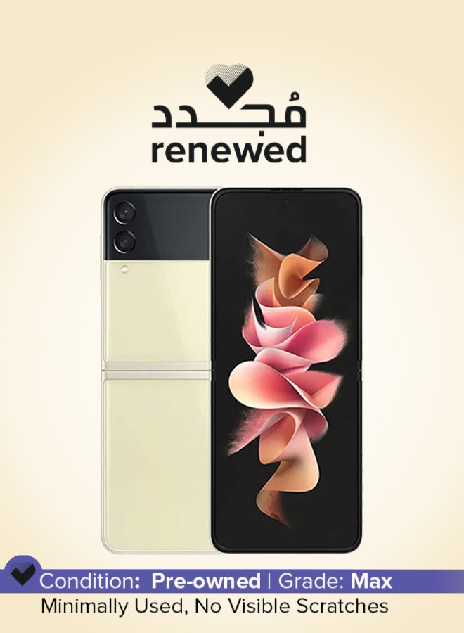 Samsung Renewed - Galaxy Z Flip 3 5G Dual sim Gold 8GB RAM 256GB - International Version - Image 1