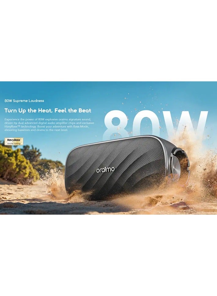 Oraimo Oraimo Speaker SpaceBox Pro 5000mAh 80W - Black OBS-682 black - Image 3