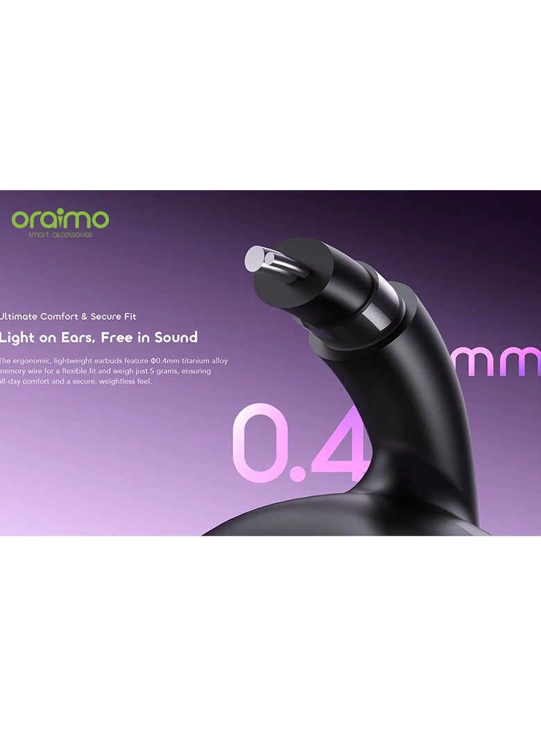Oraimo Oraimo Earbuds OpenSnap Wireless Open Ear - Light Gold Light Gold - Image 3