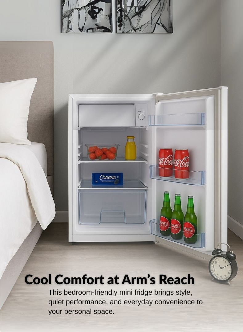 KELON 120 Litres Single Door Refrigerator – Spacious Storage, Energy Efficient Cooling, Low Noise Operation, Adjustable Shelves, Reversible Door, Stylish White Finish – KRS-12DRW1 White - Image 4