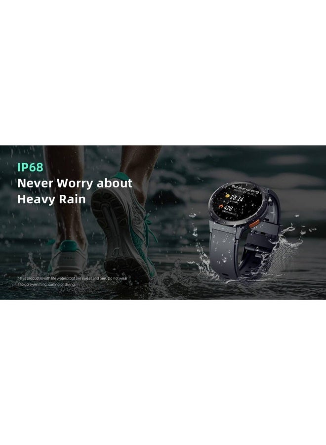 كيو سي واي ساعة QCY Active GX S12 1.43 بوصة AMOLED HD 466 × 466 مع تاج معدني وأزرار اتصال HD BT ساعة IP68 - QCY Active GX - - Image 2
