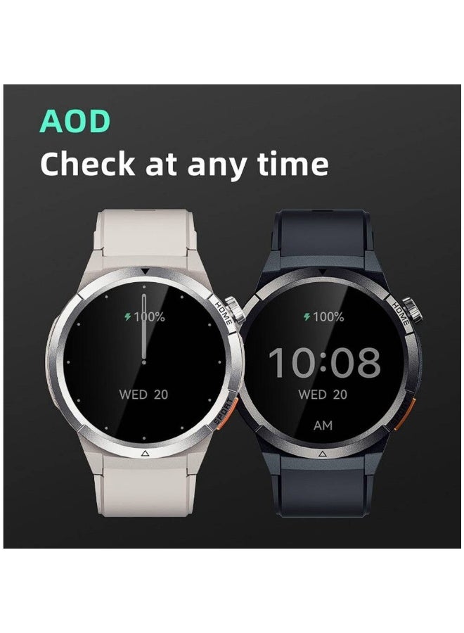 كيو سي واي ساعة QCY Active GX S12 1.43 بوصة AMOLED HD 466 × 466 مع تاج معدني وأزرار اتصال HD BT ساعة IP68 - QCY Active GX - - Image 5