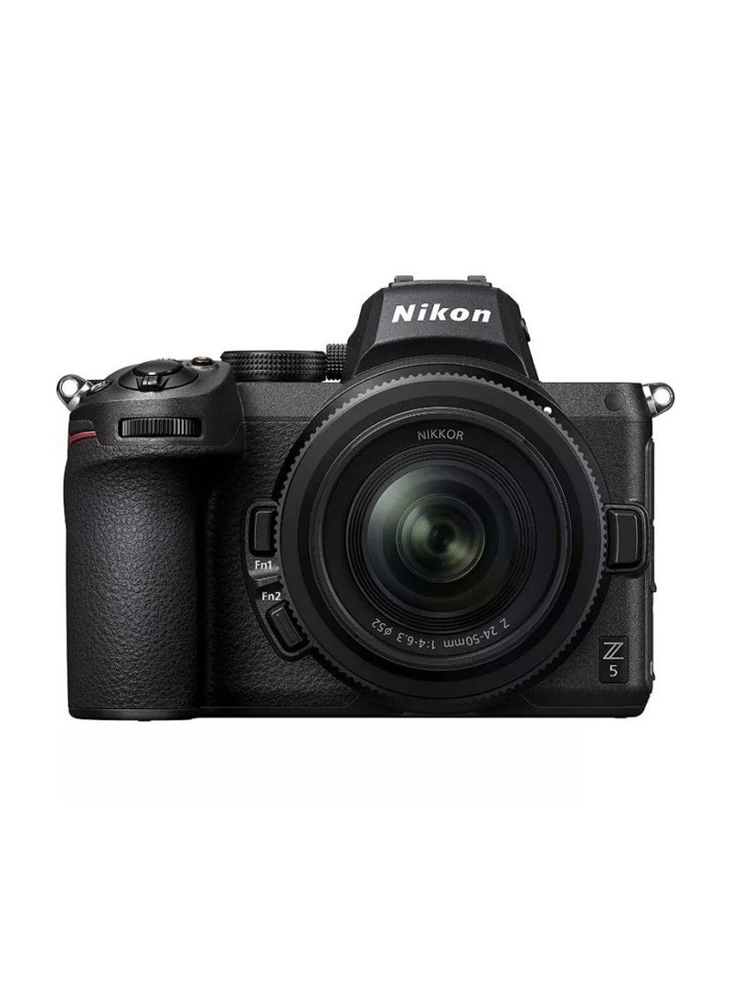 Nikon Z5 Mirrorless Camera with NIKKOR Z 24-50mm f/4-6.3 Lens | Full Frame 24.3MP, 4K UHD Video, Touchscreen, Built-in Wi-Fi And Bluetooth - Black - Image 1
