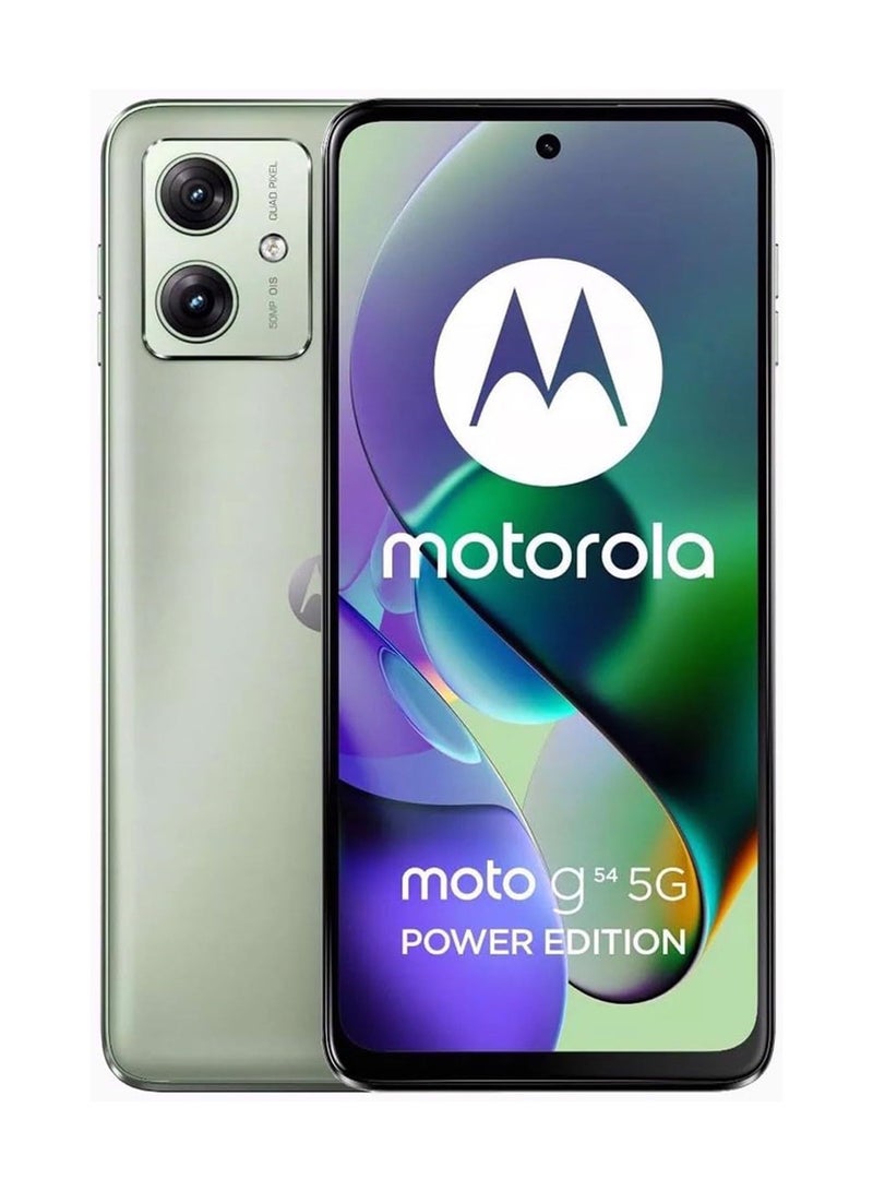 Motorola Moto g54 5G Power Edition Single + eSIM 8GB RAM 256GB ROM Mint Green - International Version - Image 1