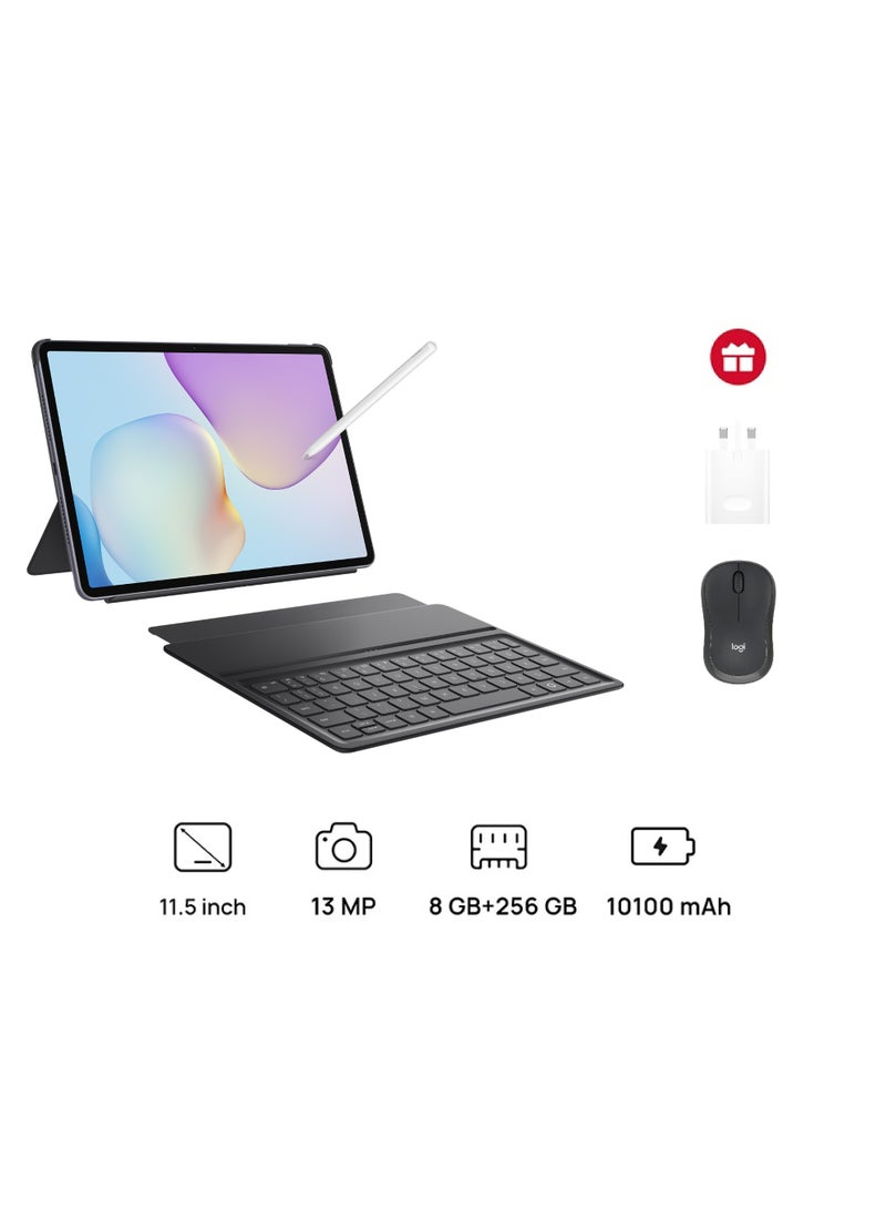 HUAWEI Matepad 11.5 (2025) PaperMatte Edition Grey 8GB RAM 256GB WiFi Keyboard Inbox With Free Pen + Logi Tech Mouse + Huawei 40W Charger - Image 1