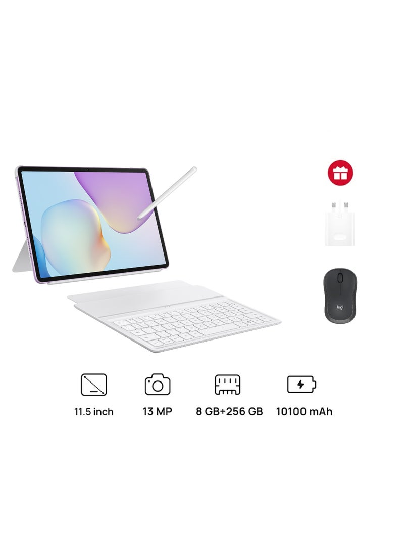 HUAWEI Matepad 11.5 (2025) PaperMatte Edition Violet 8GB RAM 256GB WiFi Keyboard Inbox With Free Pen + Logi Tech Mouse + Huawei 40W Charger - Image 1
