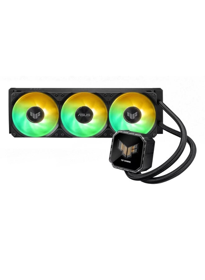 ASUS Gaming LC III 360 ARGB LCD 360mm AIO Liquid CPU Cooler, 2.8" IPS LCD Display, ARGB Triple Fans, Pre-Applied Thermal Paste, 400mm Reinforced Tubing, Intel LGA 1851/1700/1200/115X & AMD AM5/AM4 Compatible, High-Performance Pump, Black | 90RC01A1-B0EAY0 black - Image 1