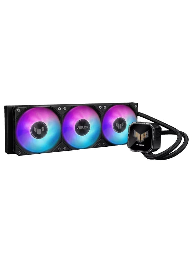 ASUS Gaming LC III 360 ARGB LCD 360mm AIO Liquid CPU Cooler, 2.8" IPS LCD Display, ARGB Triple Fans, Pre-Applied Thermal Paste, 400mm Reinforced Tubing, Intel LGA 1851/1700/1200/115X & AMD AM5/AM4 Compatible, High-Performance Pump, Black | 90RC01A1-B0EAY0 black - Image 2