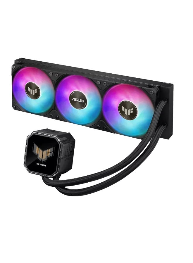 ASUS Gaming LC III 360 ARGB LCD 360mm AIO Liquid CPU Cooler, 2.8" IPS LCD Display, ARGB Triple Fans, Pre-Applied Thermal Paste, 400mm Reinforced Tubing, Intel LGA 1851/1700/1200/115X & AMD AM5/AM4 Compatible, High-Performance Pump, Black | 90RC01A1-B0EAY0 black - Image 3