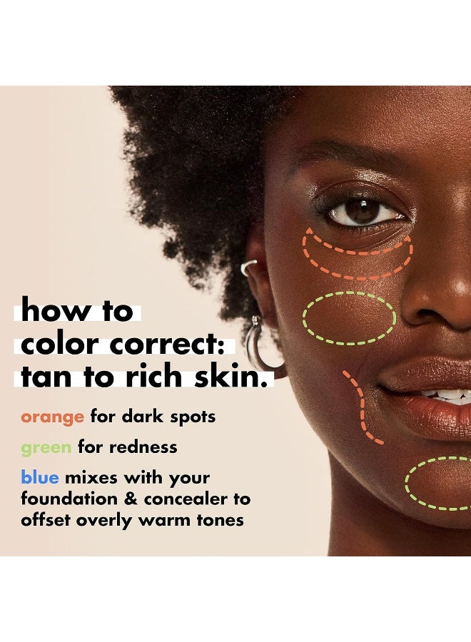 إلف Camo Color Corrector, Hydrating & Long-Lasting Color Corrector For Camouflaging Discoloration, Dullness & Redness, Vegan & Cruelty-Free, Orange - Image 5