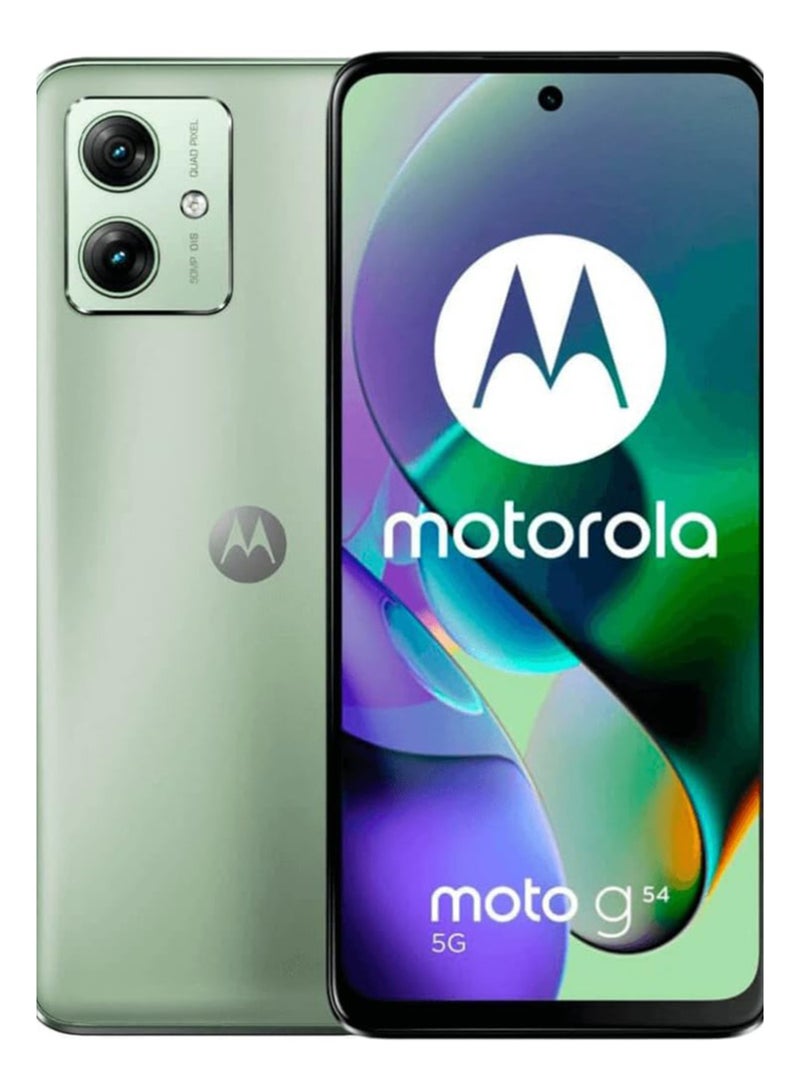 Motorola Moto g54 5G Power Editon Single + eSim 12GB RAM 256GB ROM Mint Green -  International Version - Image 1