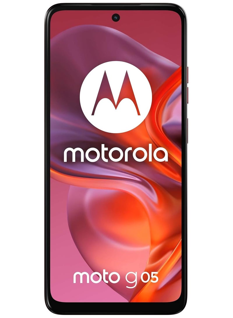 Motorola Moto G05 4G Dual SIM 4GB RAM 128GB ROM Plum Red - International Version - Image 2