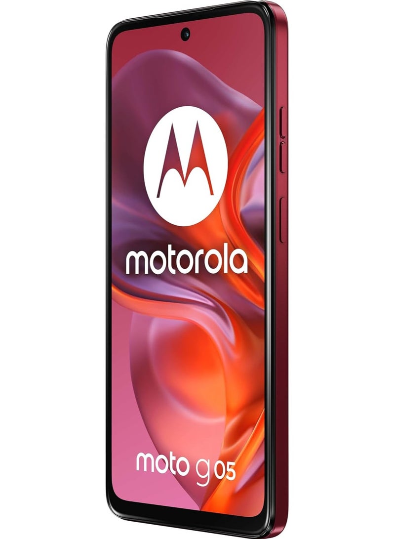 Motorola Moto G05 4G Dual SIM 4GB RAM 128GB ROM Plum Red - International Version - Image 5