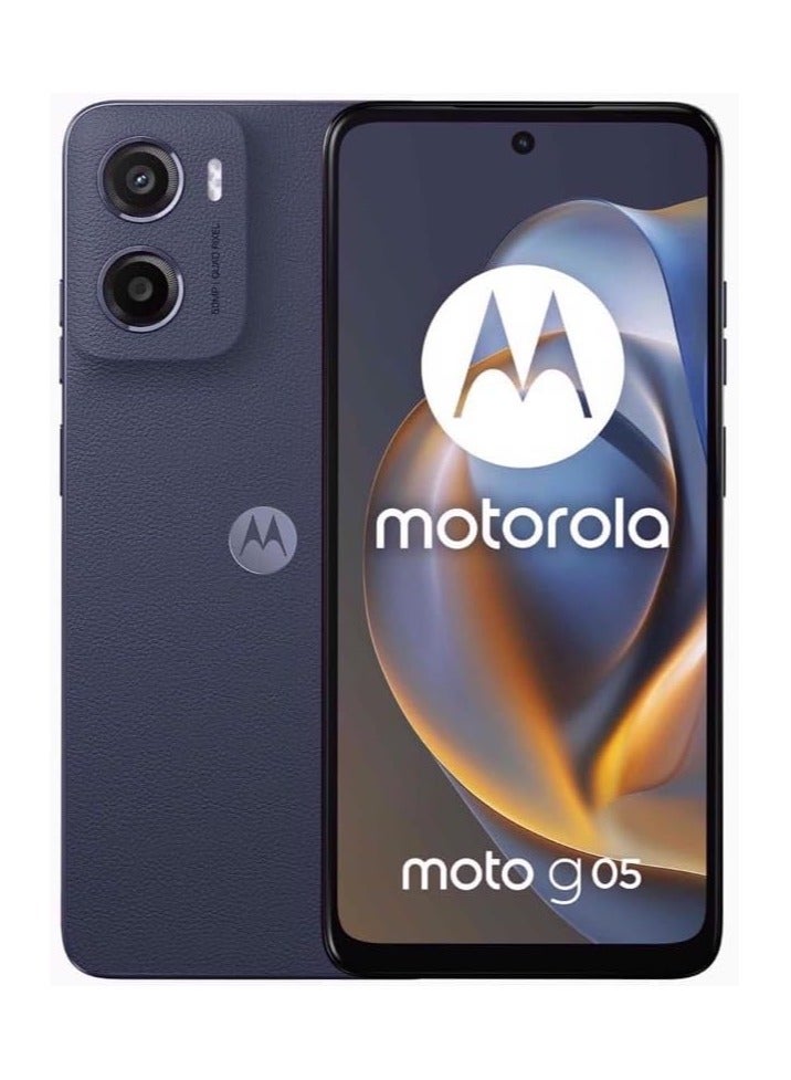 Motorola Moto G05 4G Dual SIM 4GB RAM 256GB ROM Denim Blue - International Version - Image 1