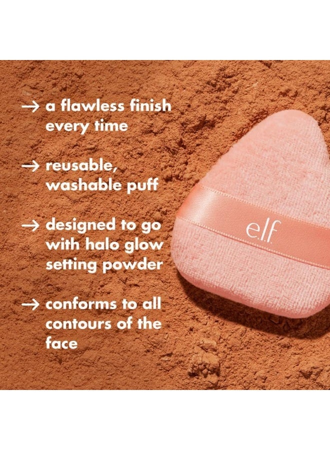 elf Halo Glow Powder Puff - Soft and Reusable Air Brushed - Image 3