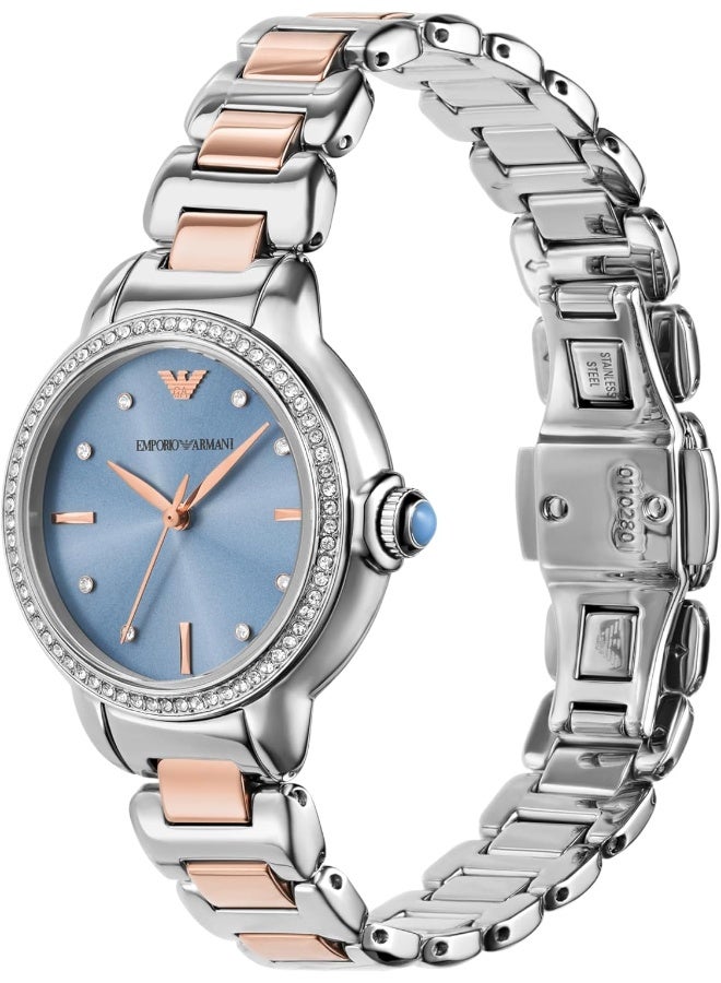 امبوريو ارماني Women's Two-Tone Stainless Steel Bracelet Watch - Image 4