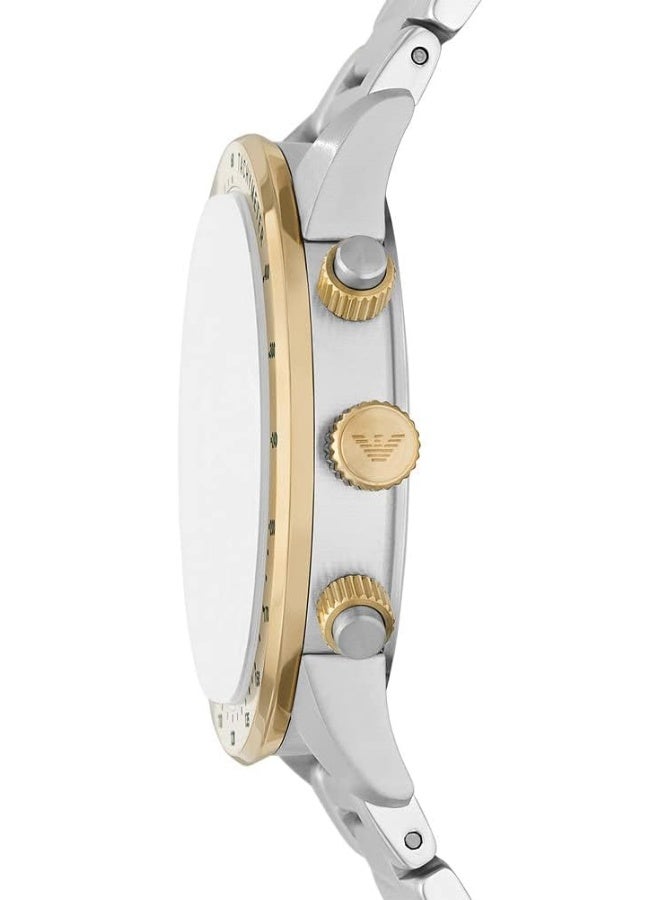 امبوريو ارماني ساعة كرونوغراف من الفولاذ المقاوم للصدأ - Image 3