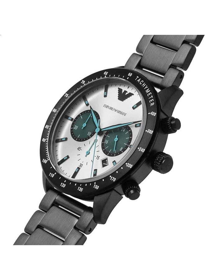 امبوريو ارماني Men's Mario Round Dial Watch AR11471 - Image 2