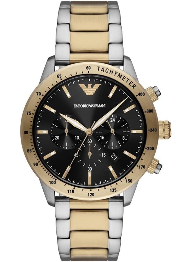 EMPORIO ARMANI Men's Chronograph Two-Tone Stainless Steel Watch - Image 1