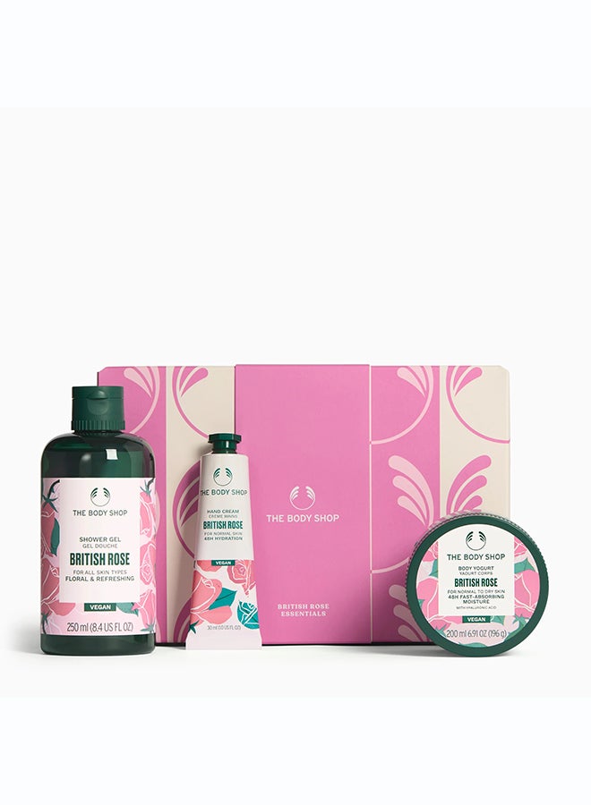 THE BODY SHOP Almond Milk Essentials Gift Set – Shower Cream (250ml), Body Yogurt (200ml) & Hand Balm (30ml) | Hydrating Skincare Trio for Dry Sensitive Skin, Vegan Friendly Almond Milk - Image 1