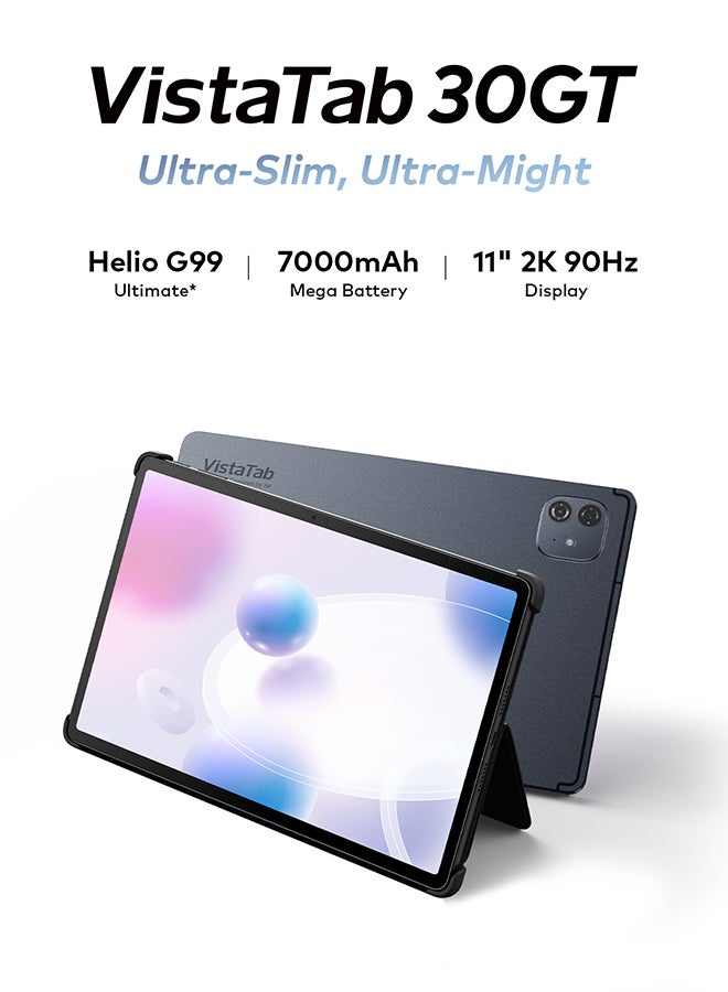 إيتيل فيستا تاب GT30 مقاس 10.1 بوصة، ذاكرة رام 4+8 جيجابايت، تخزين 128 جيجابايت، شبكة 4G، لون رمادي غامق – إصدار الشرق الأوسط - Image 2