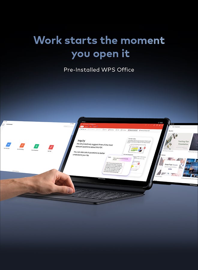 إيتيل فيستا تاب GT30 مقاس 10.1 بوصة، ذاكرة رام 4+8 جيجابايت، تخزين 128 جيجابايت، شبكة 4G، لون رمادي غامق – إصدار الشرق الأوسط - Image 4