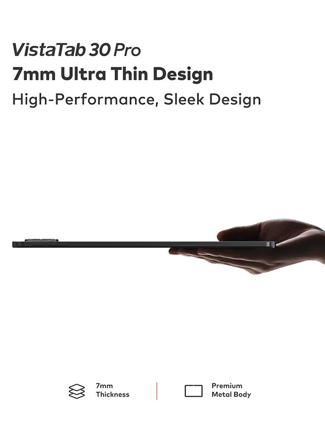 إيتيل فيستا تاب 30 برو 13 بوصة 8+8 رام 256 جيجابايت 4G رمادي غامق - نسخة الشرق الأوسط - Image 5