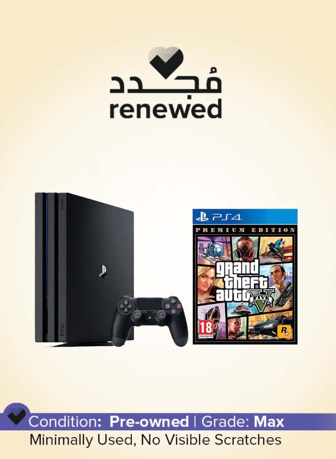 Sony Renewed - PlayStation 4 Pro 1TB Console With GTA V - Image 1