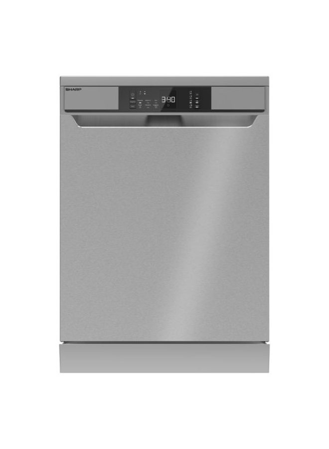 SHARP Dishwasher 13 Person 60 cm Digit 8 Programs Stainless - QW-V813-SS2 silver - Image 1
