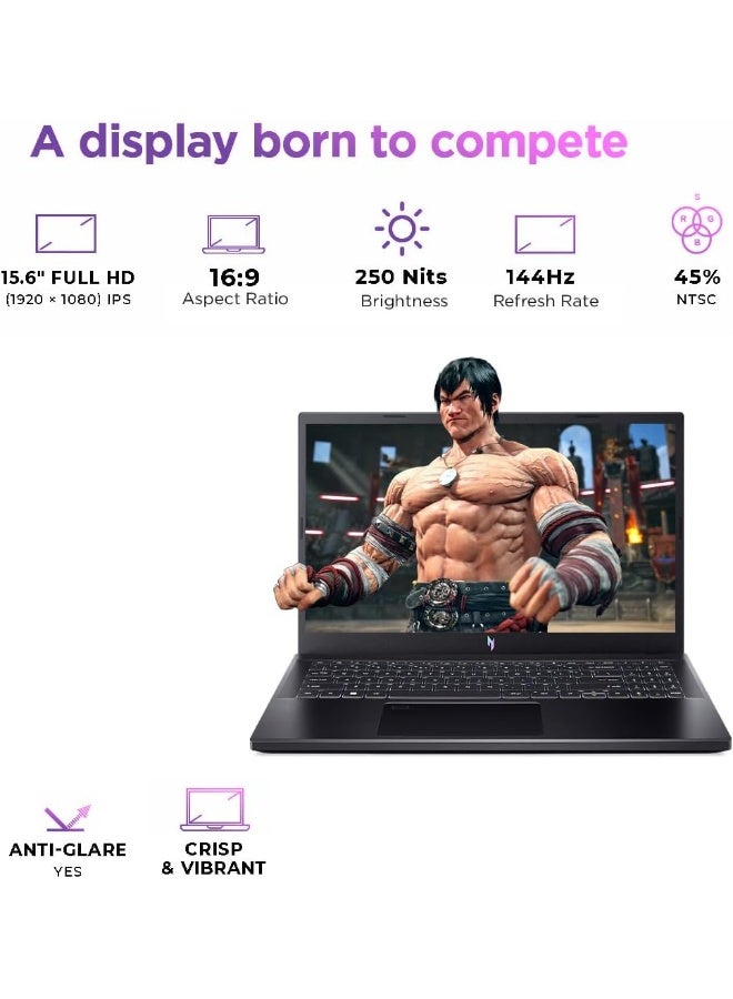 Acer (Upgraded Version) Nitro V 15 Laptop With 15.6-Inch Full HD Display,Core i5-13420H Processor/16GB RAM/1TB SSD/4GB Nvidia GeForce RTX 2050 Graphics/Windows 11 Pro English Black English Black - Image 2