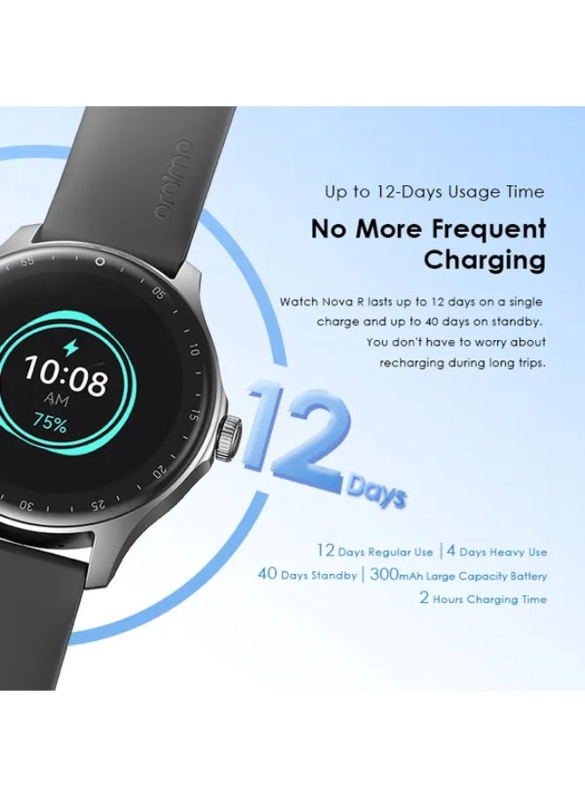 Oraimo Watch Nova R 1.39'' Panda Glass IP68 SmartWatch LIGHT CHROME - Image 5