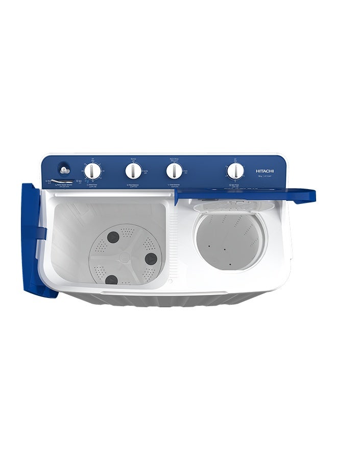 هيتاشي غسالة توين تاب 12 كجم 4 برامج أبيض أزرق - Image 4