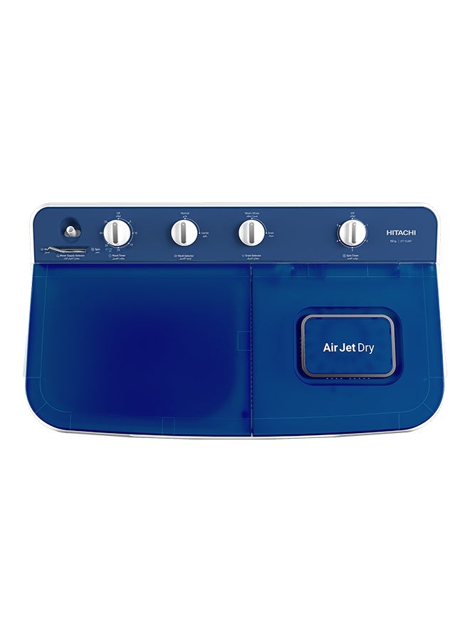 هيتاشي غسالة توين تاب 12 كجم 4 برامج أبيض أزرق - Image 5