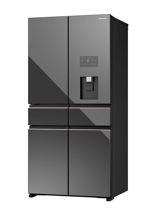 Panasonic Refrigerator 15.5Cu.ft Freezer 7.3Cu.ft, SidebySide, Multi Door, Dispenser, Black Mirror Glass NR-WY720ZMMK Black Mirror - Image 2
