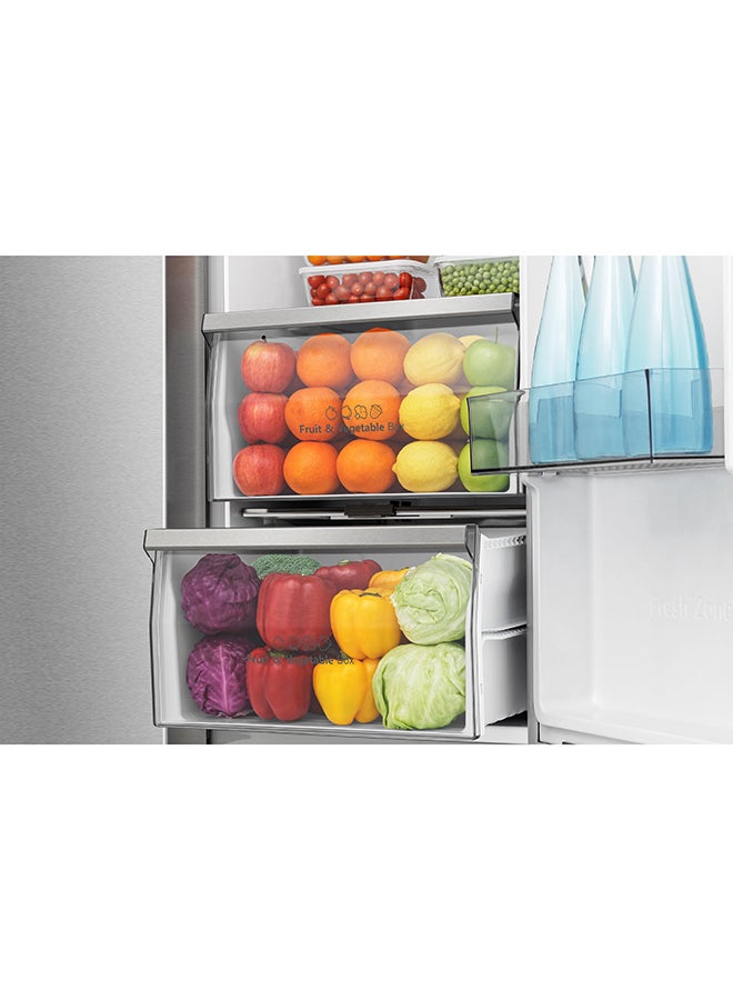 هايسنس Side by Side Refrigerator 14.7 Cu.Ft Freezer 7.8 Cu.Ft Inverter WiFi Silver RS3N668SAID silver - Image 5